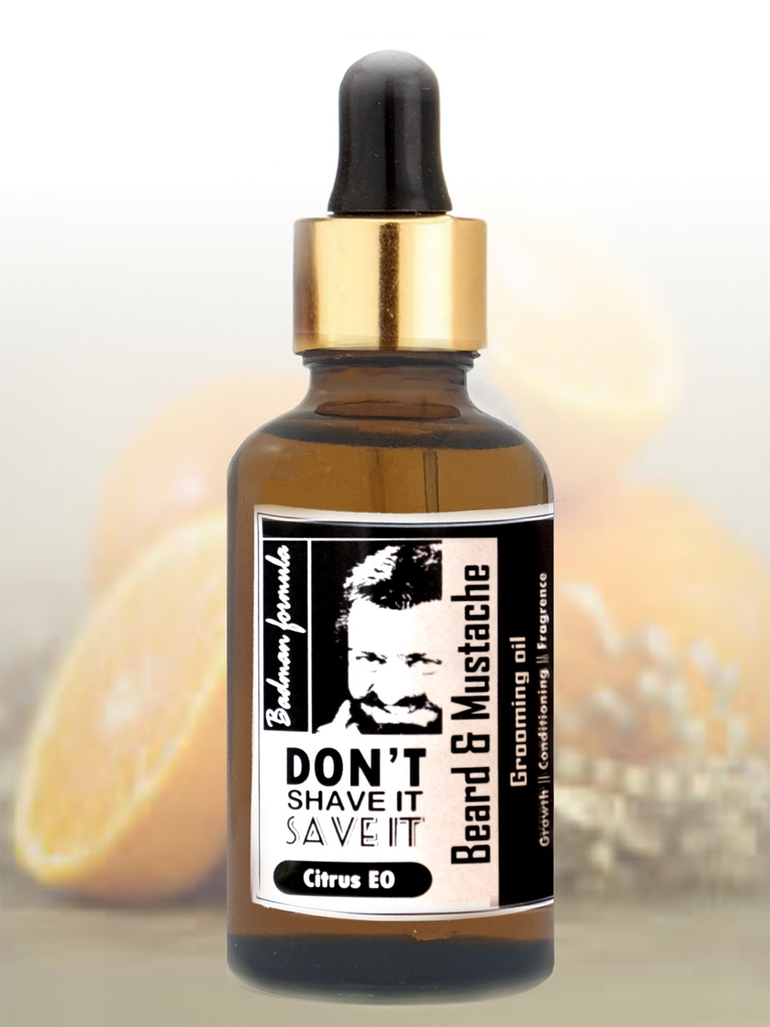 

Pratha Pure Citrus Botanical Beard & Mustache Oil, Transparent