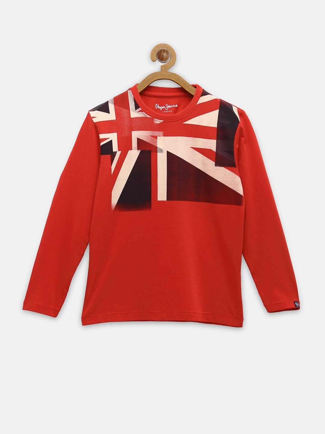 

Pepe Jeans Boys Red Printed Pure Cotton T-shirt