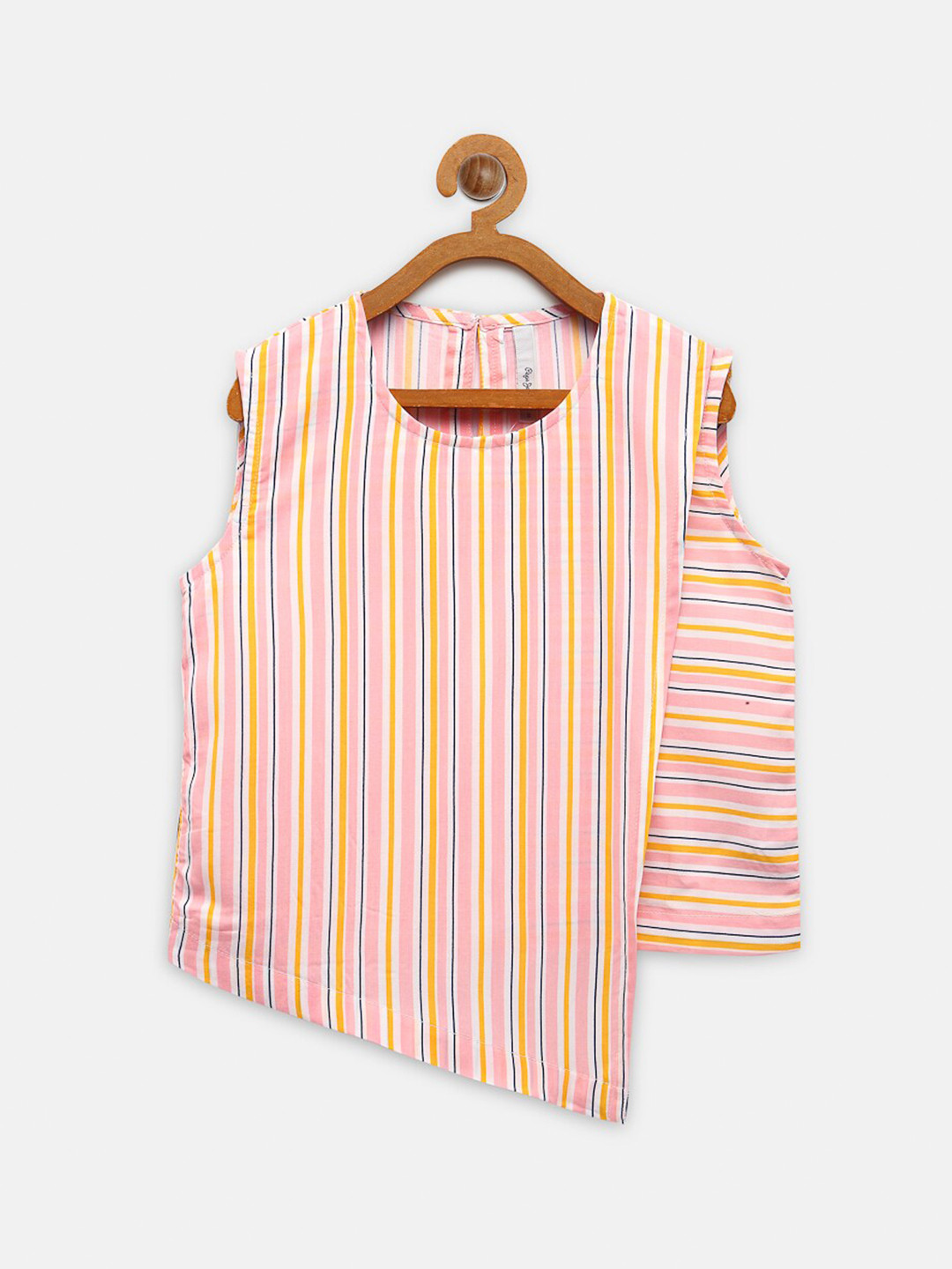 

Pepe Jeans Girls Pink Striped Pure Cotton T-shirt