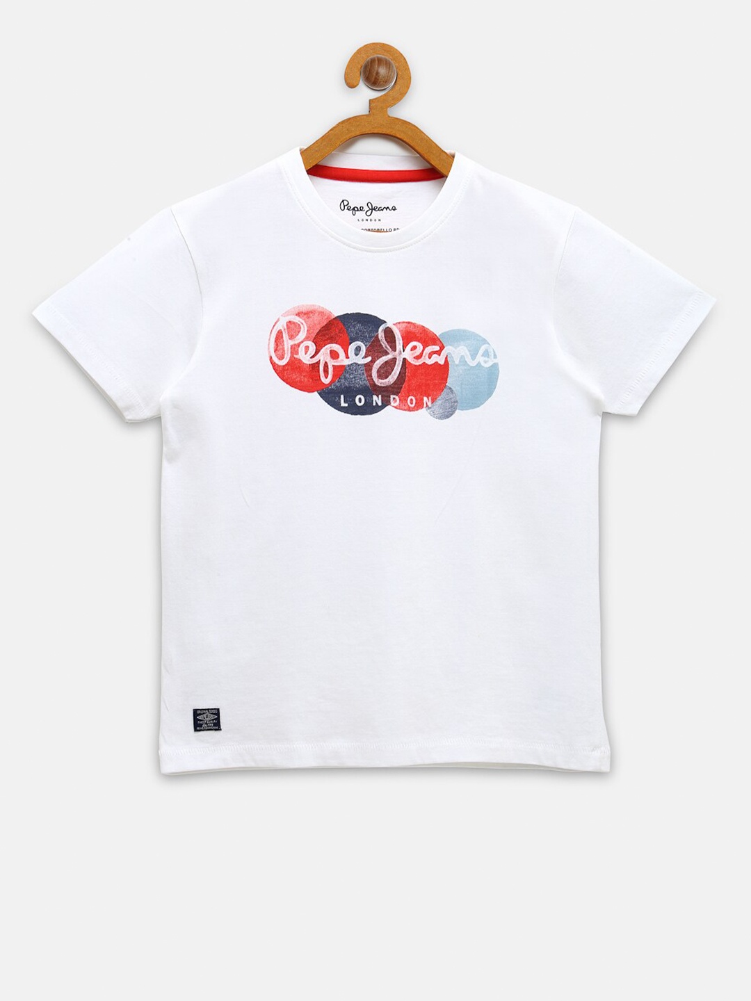 

Pepe Jeans Boys White Typography Printed Pure Cotton T-shirt