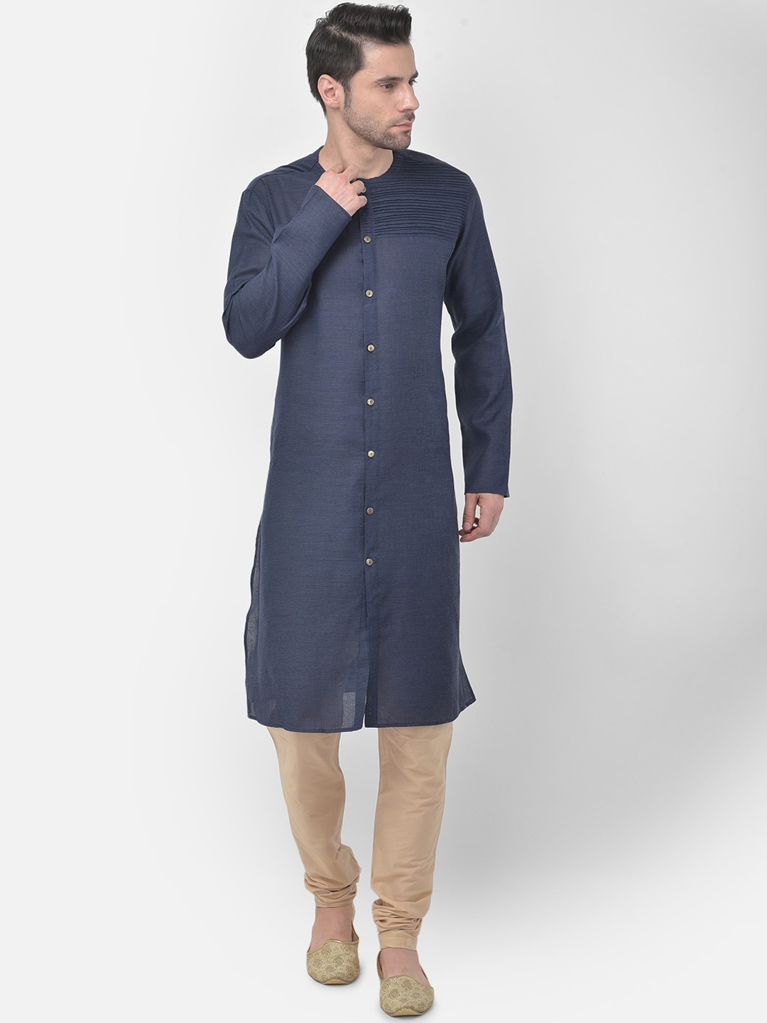 

TABARD Men Blue Cotton Kurta