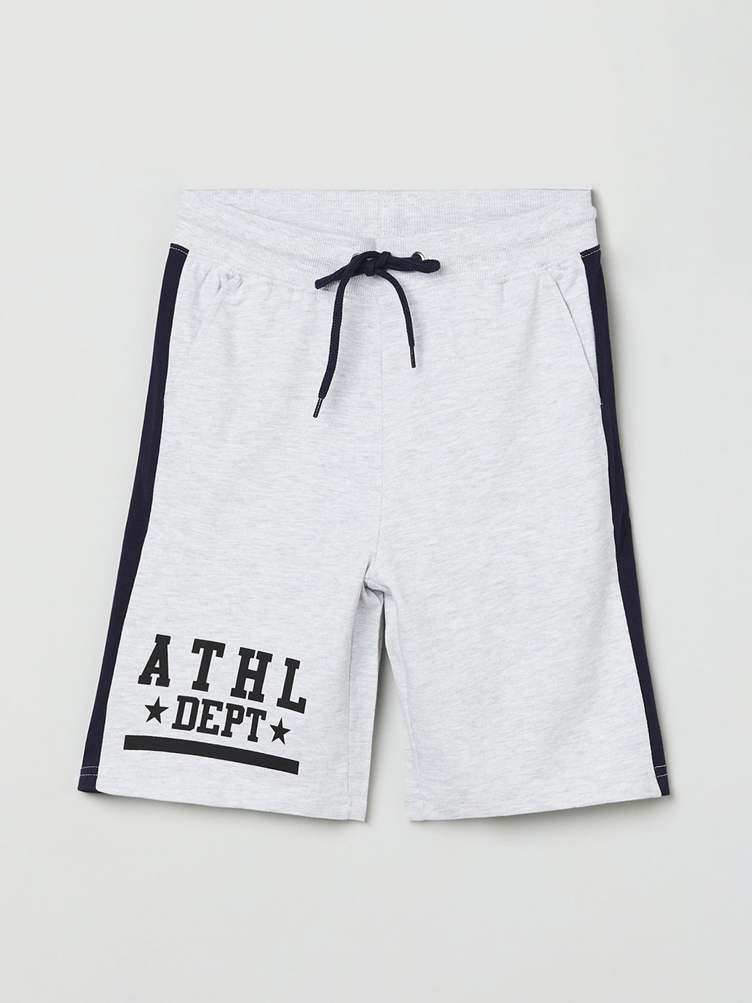 

max Boys Grey Printed Regular Shorts