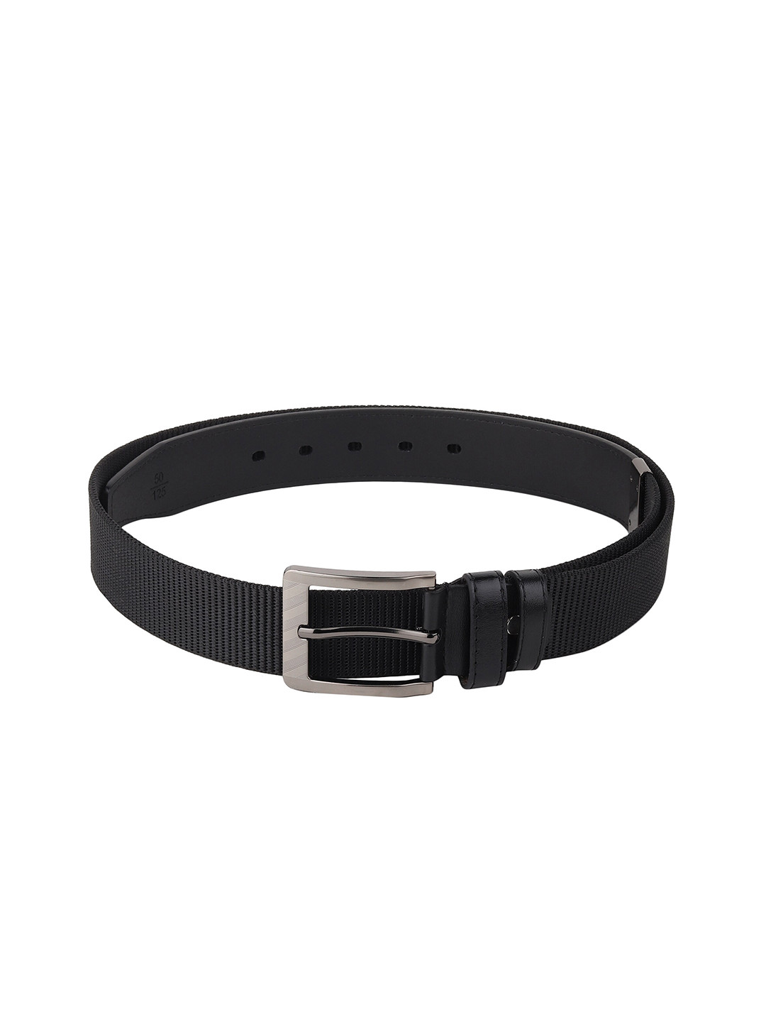 

Calvadoss Women Black Striped Canvas Belt