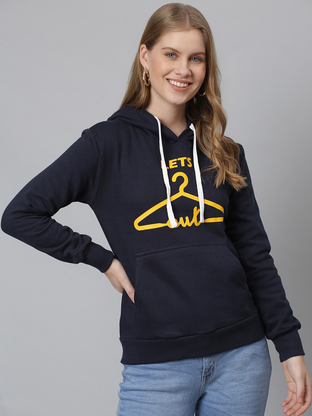 

Campus Sutra Women Blue Printed Sweatshirt