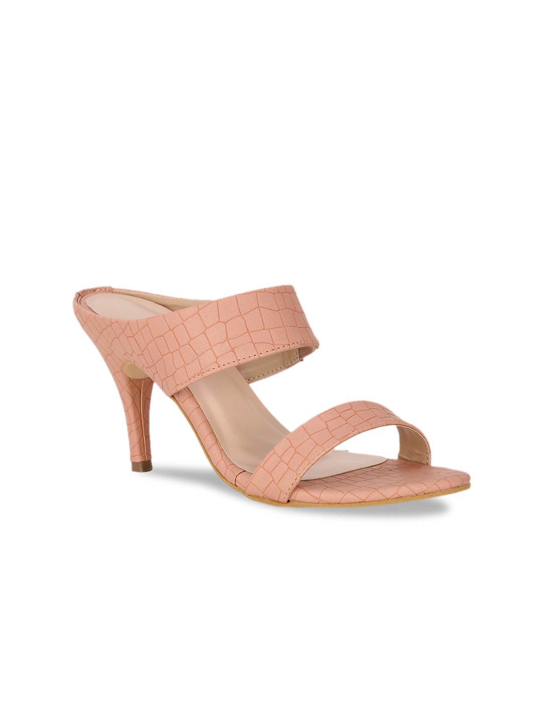 

Bruno Manetti Nude-Coloured Textured PU Sandals