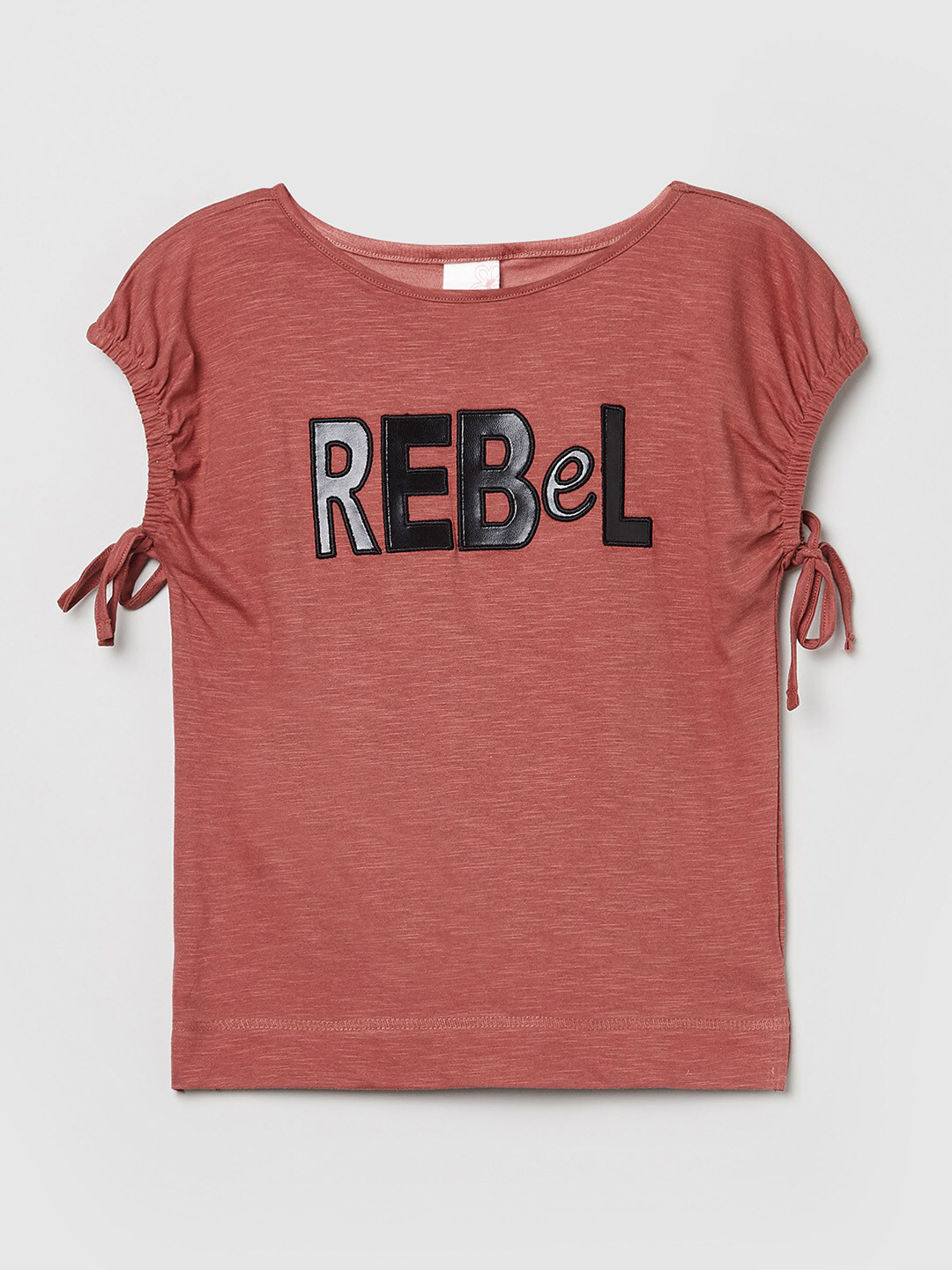 

max Rust Extended Sleeves Regular Top