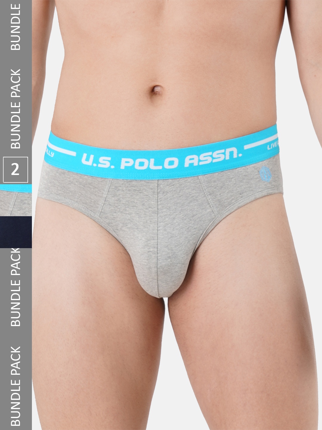 

U.S. Polo Assn. Men Pack Of 2 Assorted Basic Briefs IYAH-NG0-P2