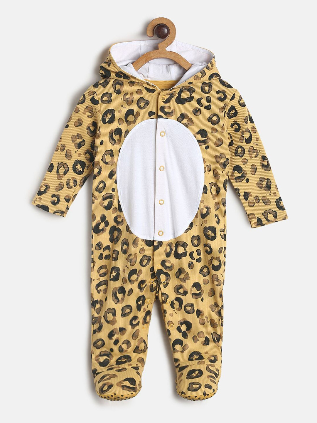 

MINI KLUB Kids Brown Printed Sleep Suit