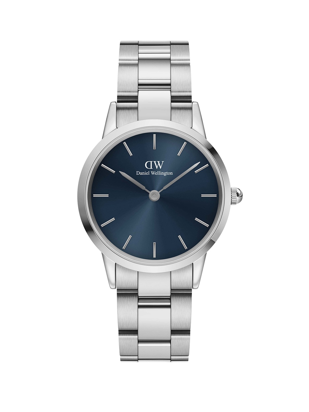 

Daniel Wellington Iconic Link Artic Women Dial Blue 32mm Analogue Watch - DW00100459, Silver