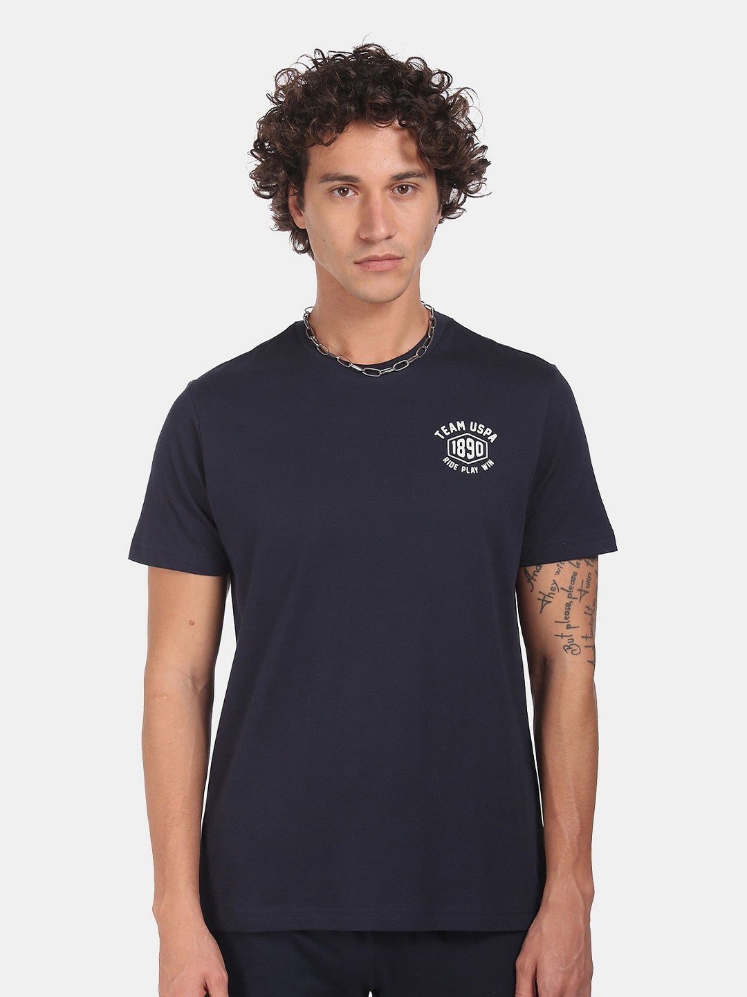 

U S Polo Assn Men Blue T-shirt
