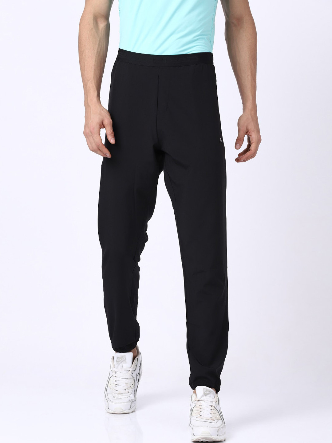 

Head Men Black Solid Slim Fit Dry Fit Joggers