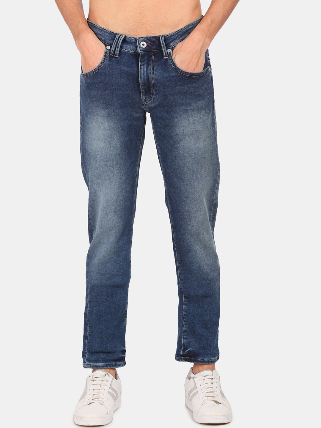 

Flying Machine Men Blue Slim Fit Heavy Fade Jeans