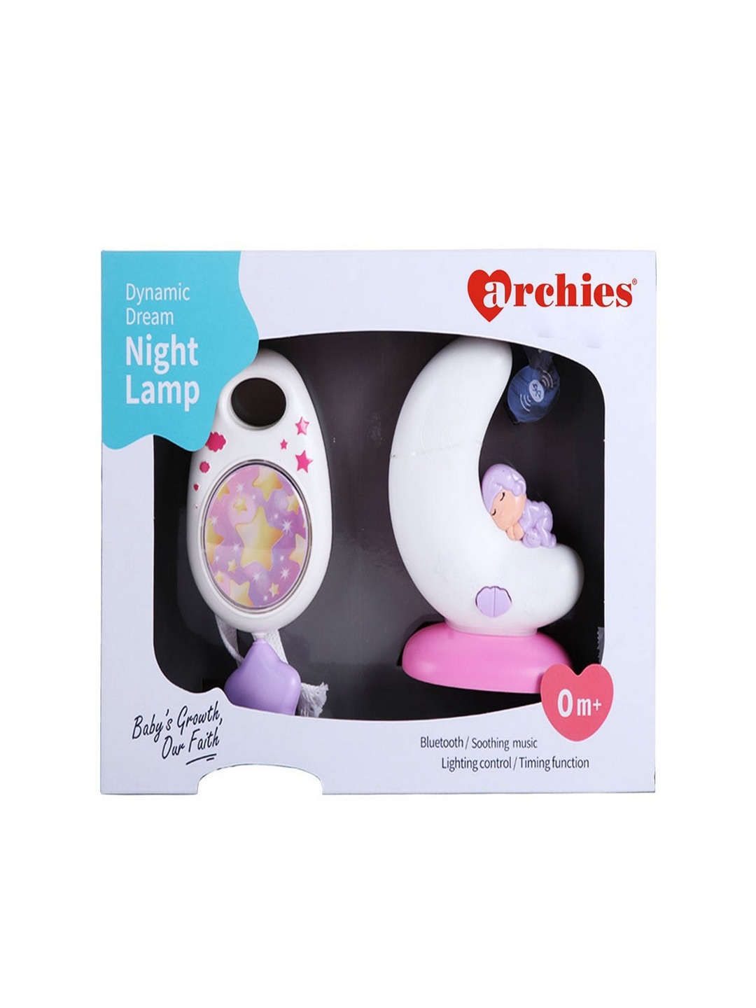 

Archies Pink & White Baby Night Lamp Set