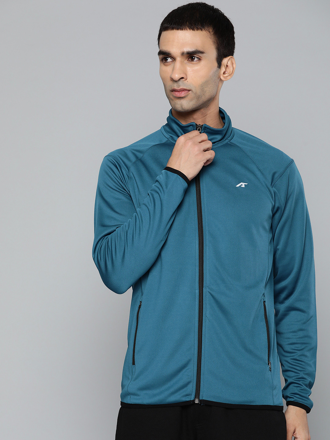 

Alcis Men Teal Blue Sporty Jacket