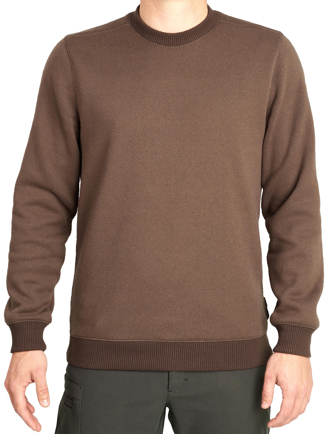 

SOLOGNAC By Decathlon Men Regular Fit Hiking Sweater, Brown