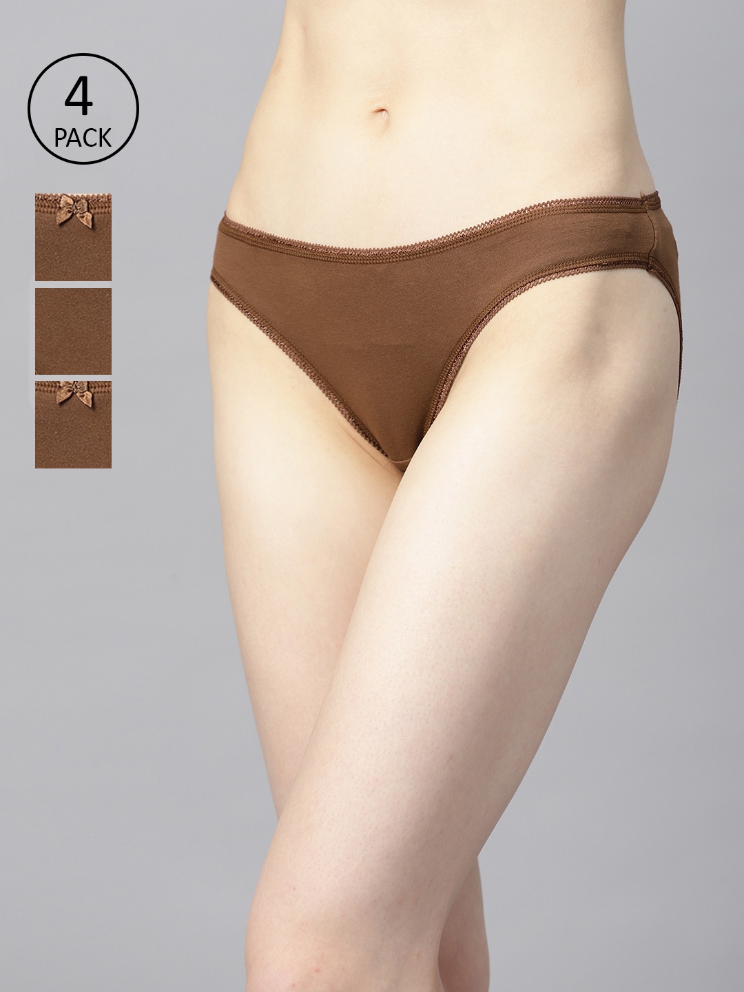 

Marks & Spencer Womens Brown Pack of 4 Basic briefs - T615725STOPAZ