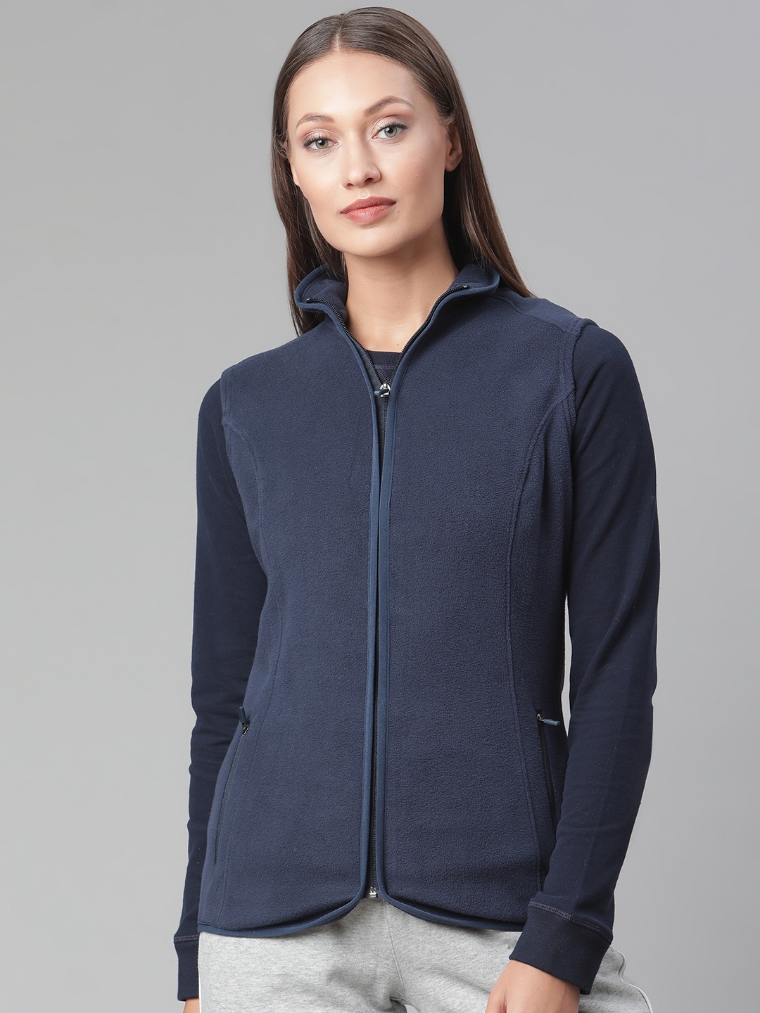 

Marks & Spencer Women Navy Blue Tailored Jacket