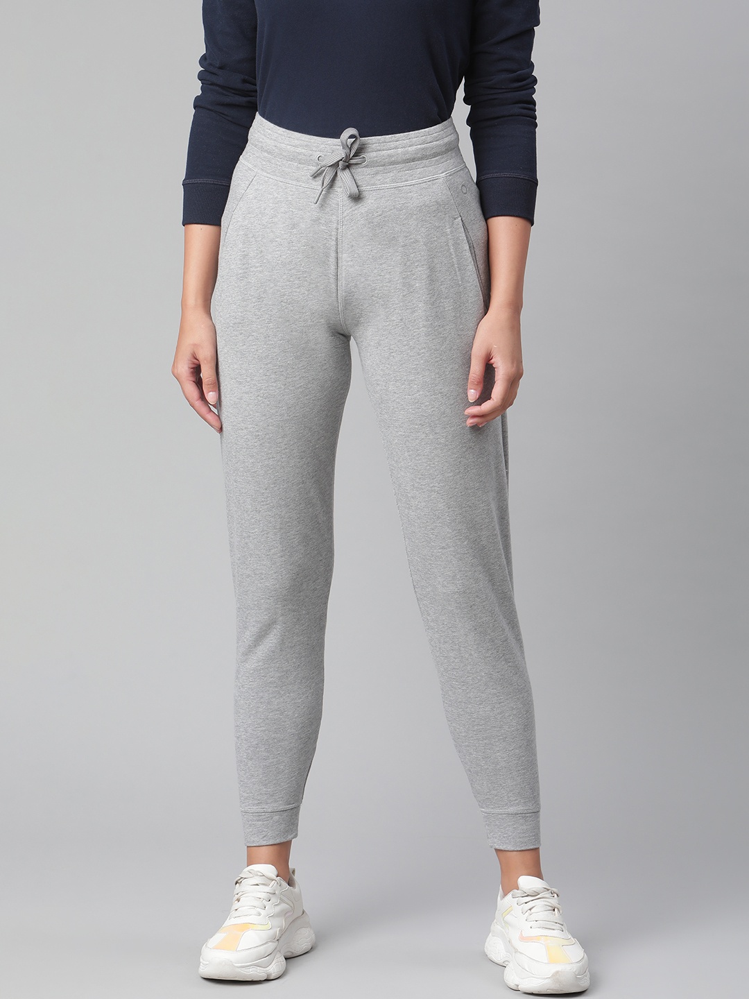 

Marks & Spencer Women Grey Melange Solid Joggers