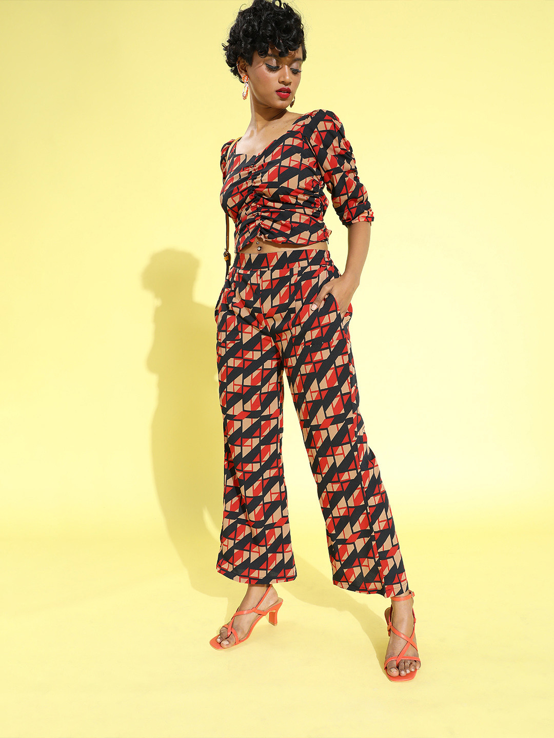 

Sera Women Gorgeous Red Printed Jumpsuit