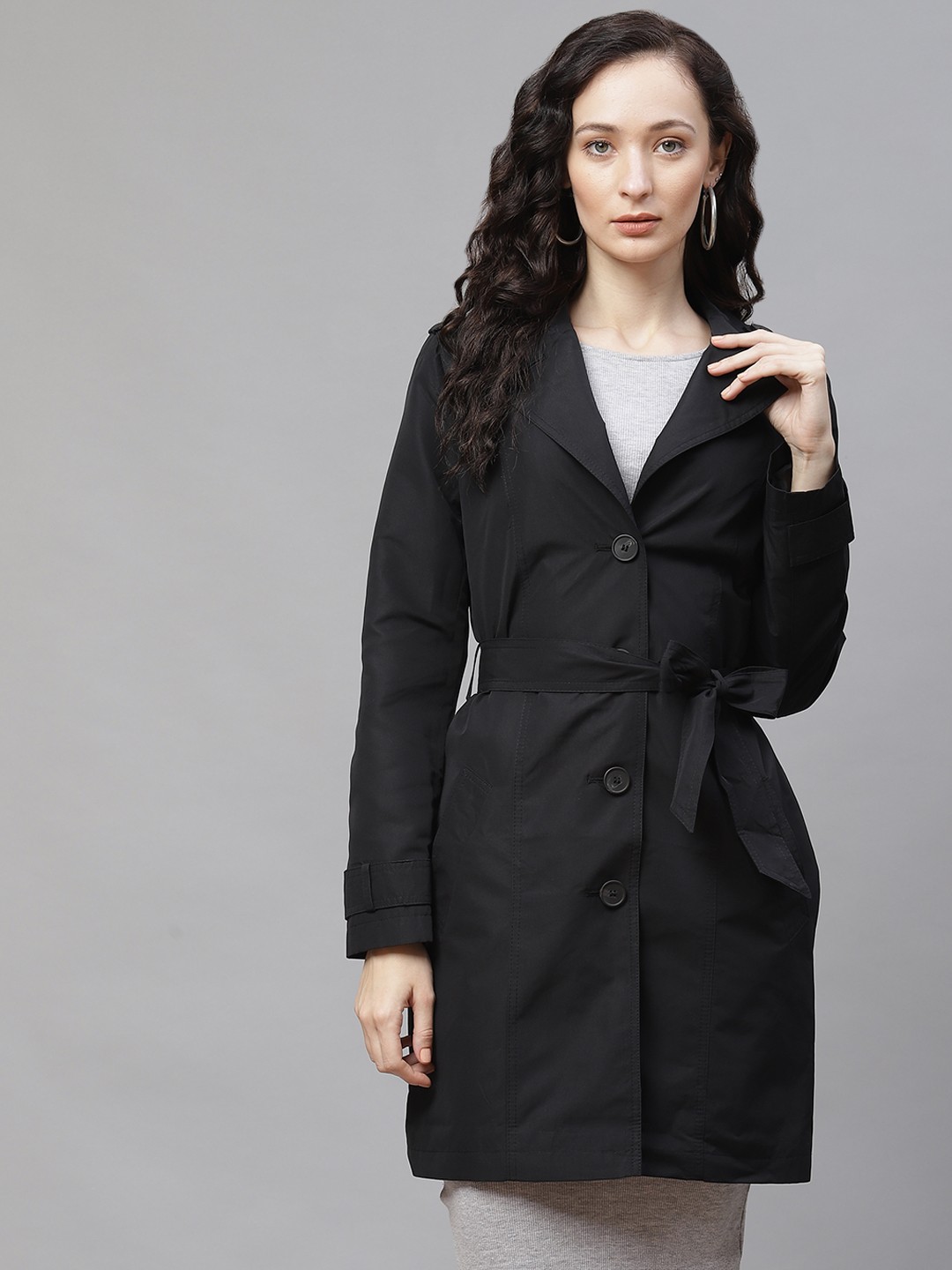

Marks & Spencer Women Black Longline Tailored Jacket