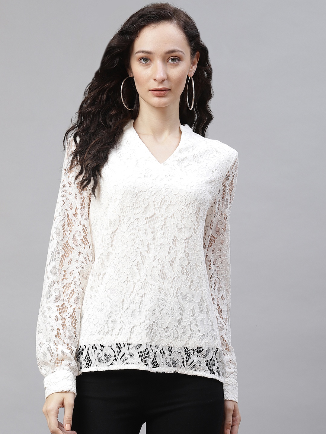 

Marks & Spencer White Blouson Top