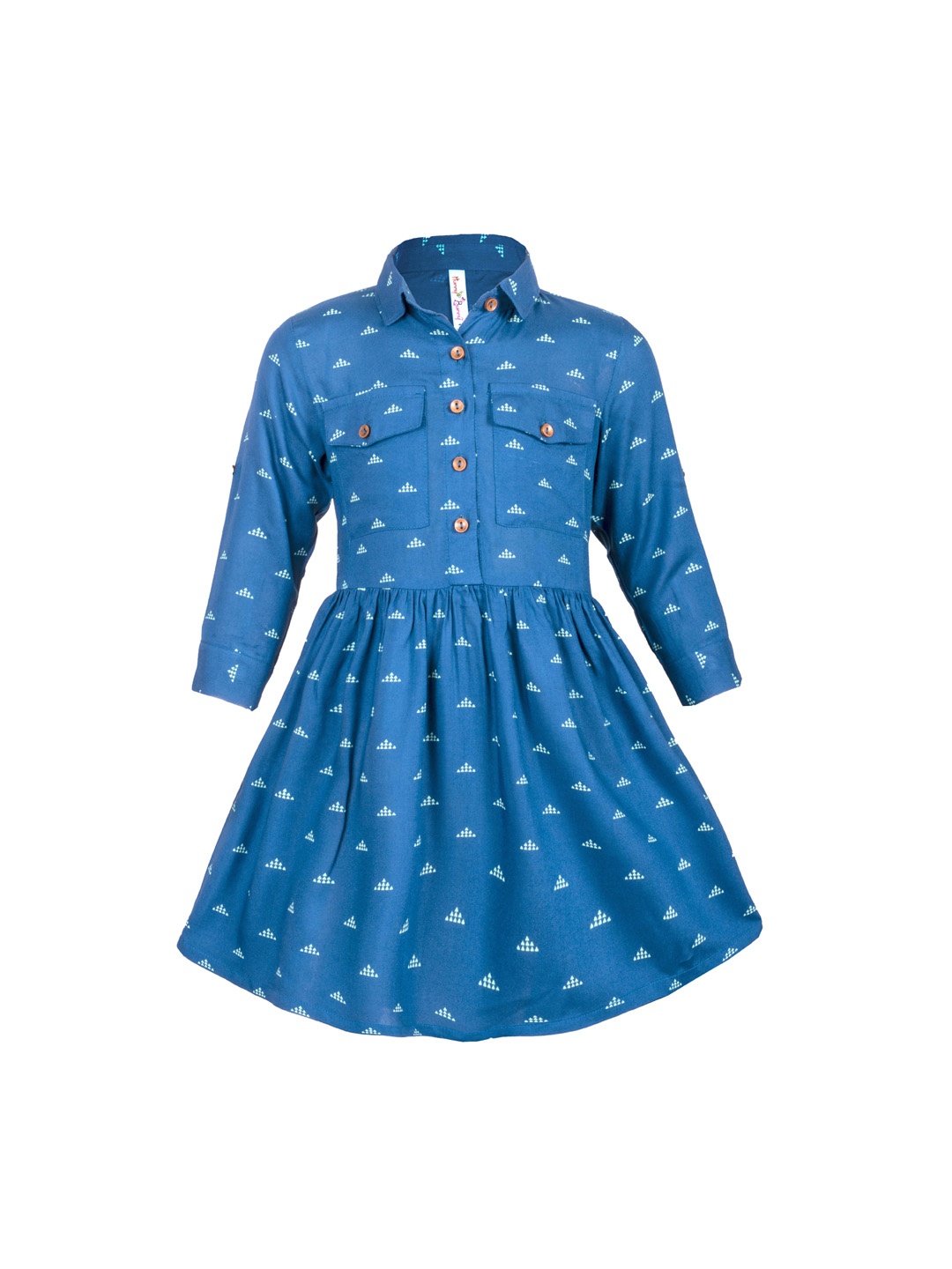 

Hunny Bunny Blue & White Printed Dress
