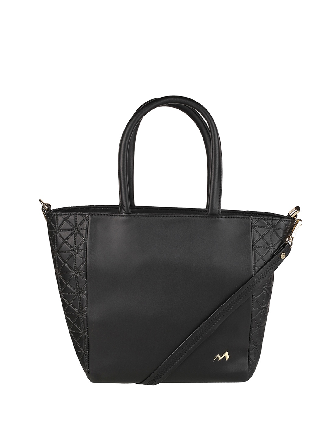 

Metro Black PU Structured Shoulder Bag