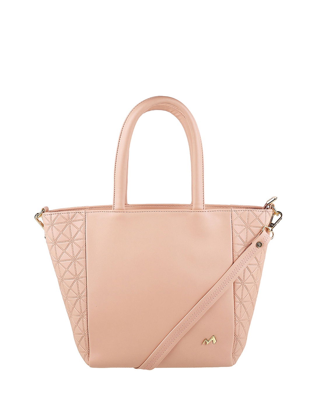 

Metro Pink Textured PU Shopper Handheld Bag