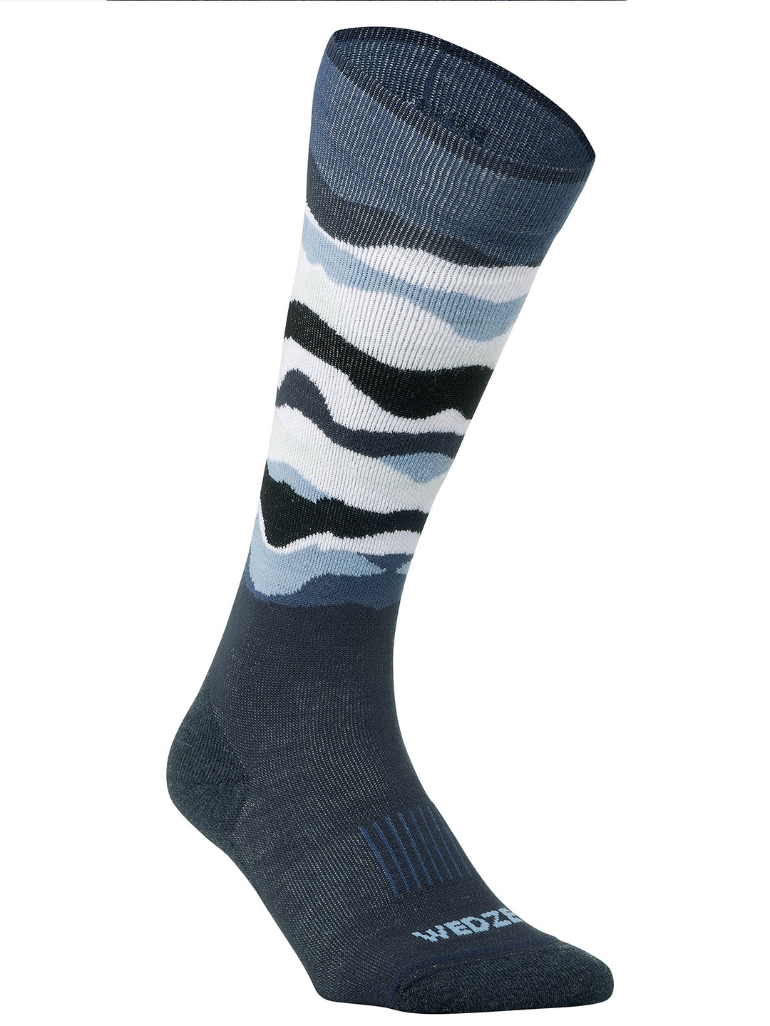 

WEDZE By Decathlon Unisex Grey Colourblocked Ski Socks