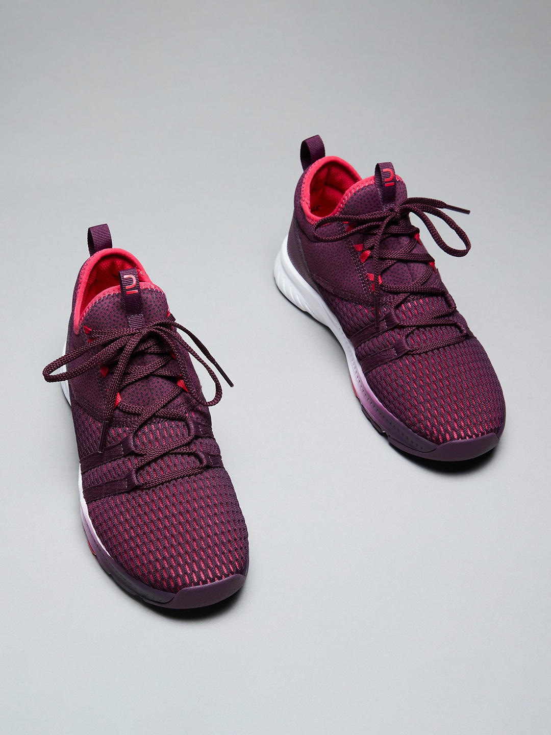 

Domyos By Decathlon Women Purple Mesh Training or Gym Non-Marking Shoes