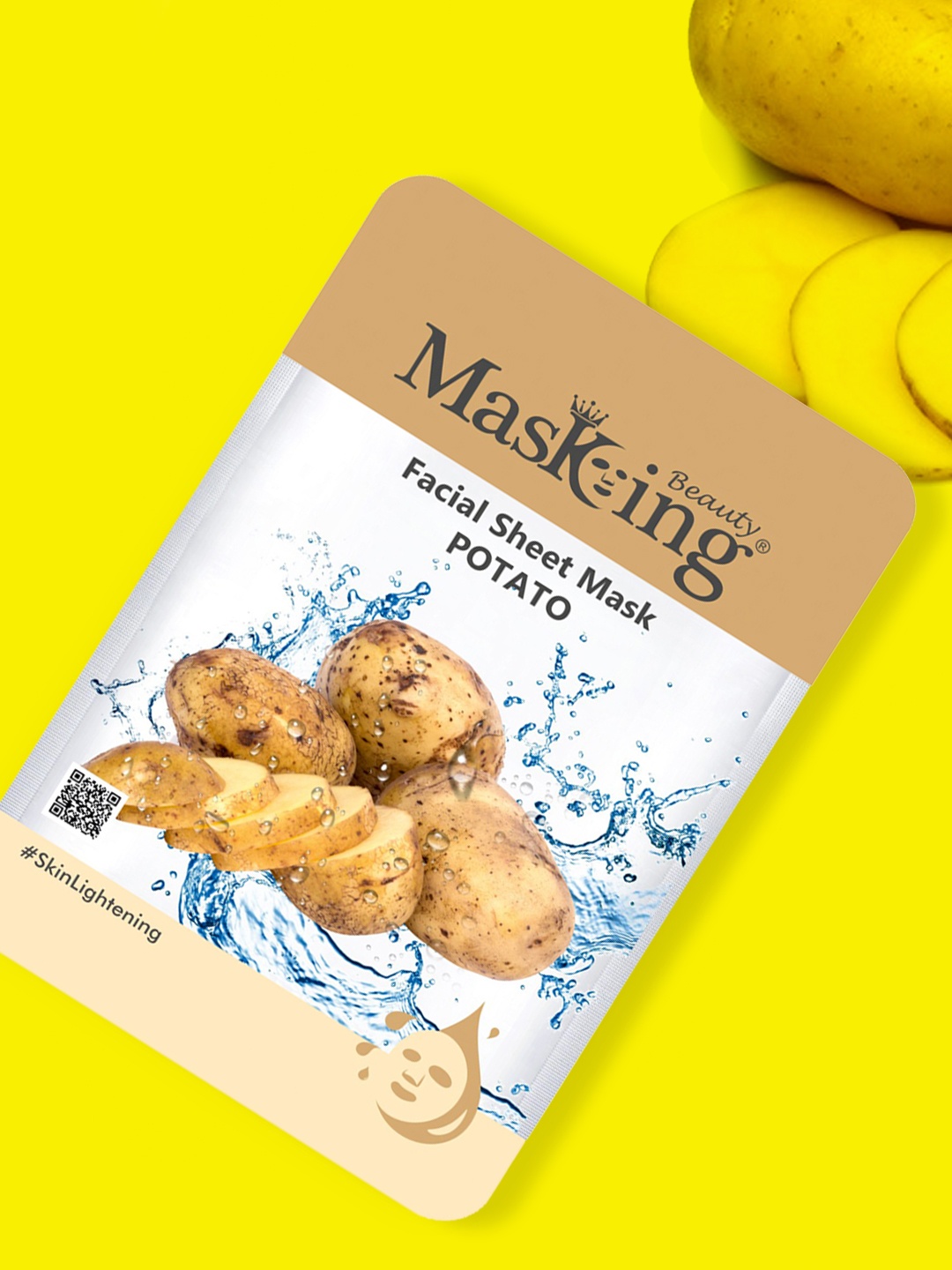 

MasKing Unisex Pack of 3 Beauty Potato Facial Sheet-20ml Each, Brown