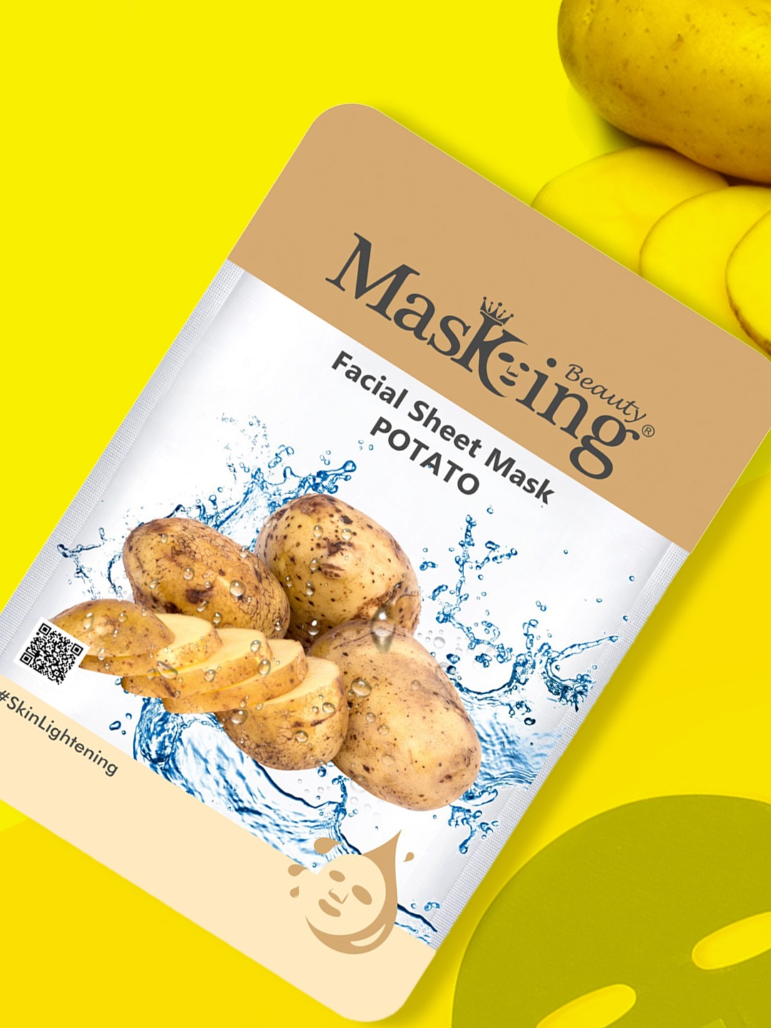 

MasKing Pack of 3 Beauty Potato Facial Sheet-20ml Each, Brown