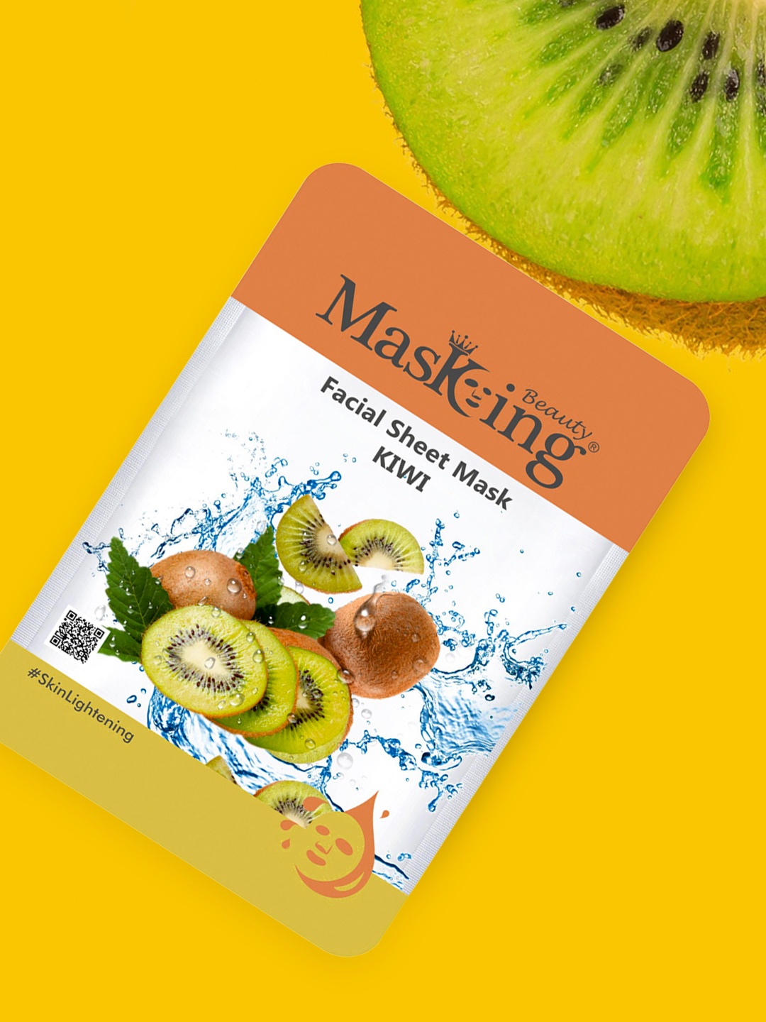 

MasKing Beauty Unisex Pack Of 3 Kiwi Facial Sheet Mask 20ml, Green