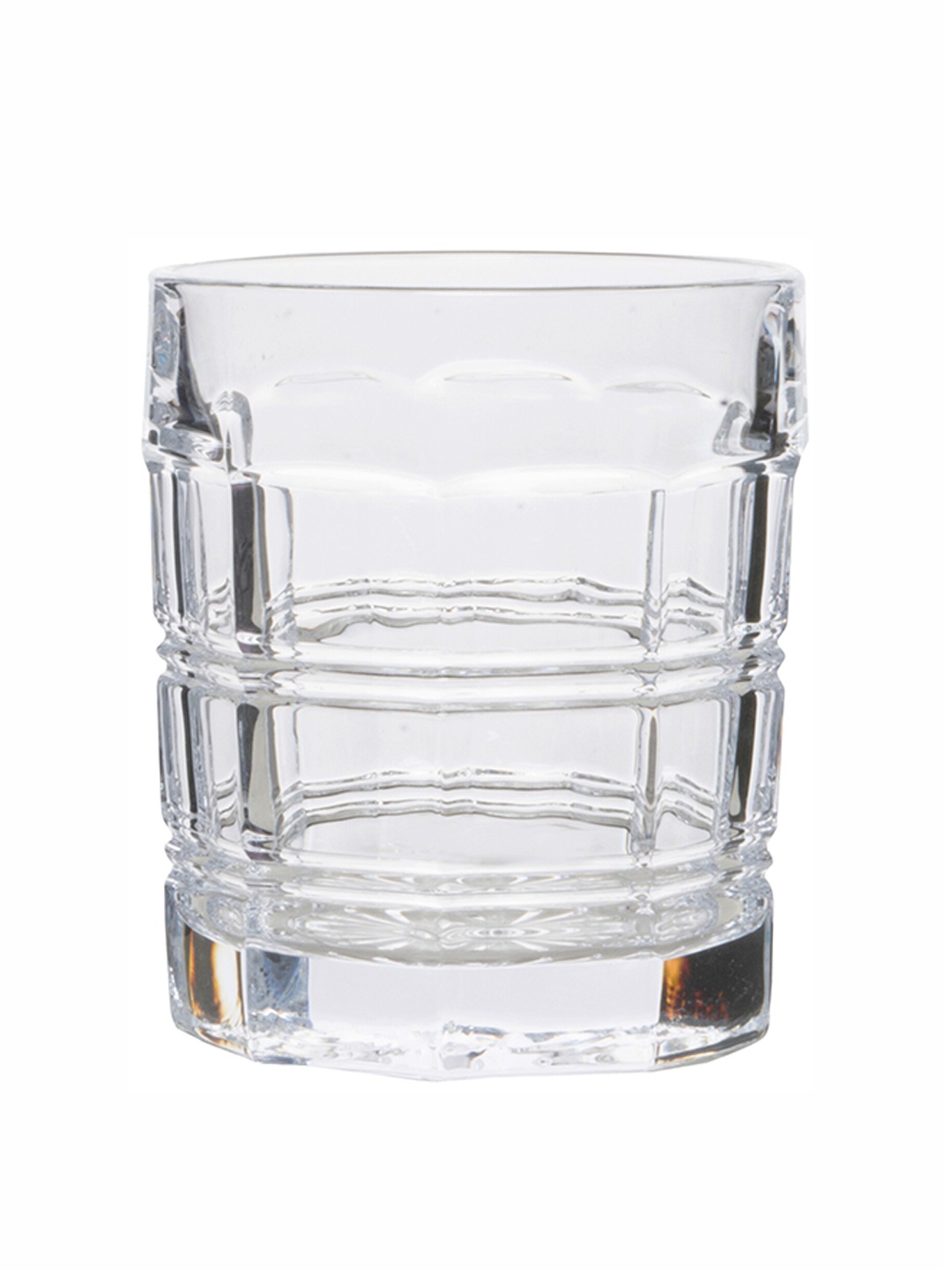 

GOODHOMES Set Of 6 Transparent Textured Whisky Glasses