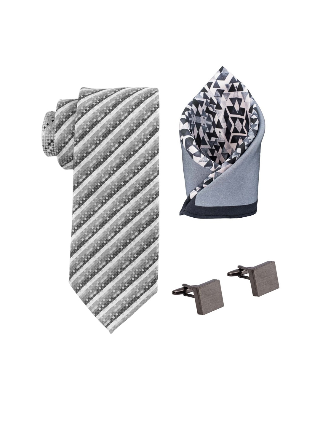 

The Tie Hub Men Accessory Gift Set, Grey