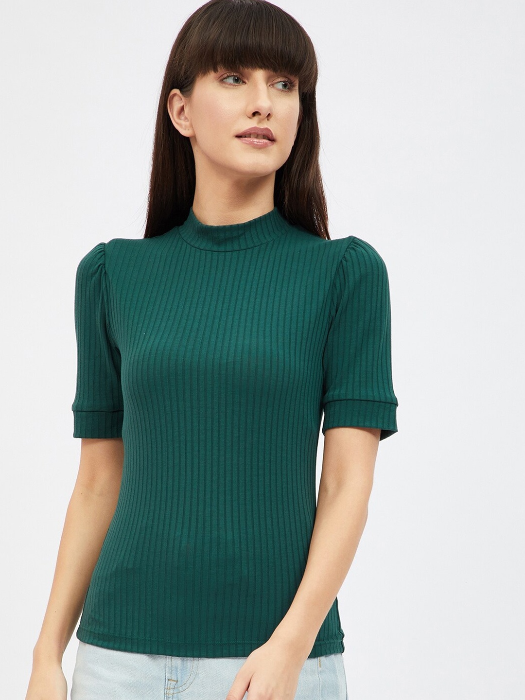 

Harpa Green Fitted Top