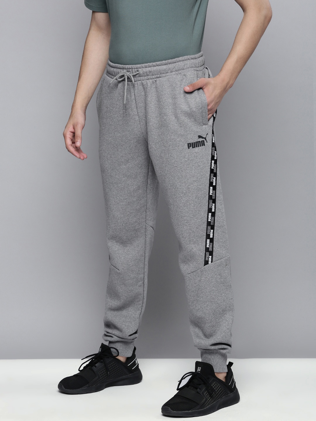 

PUMA Men Grey Power Printed Joggers