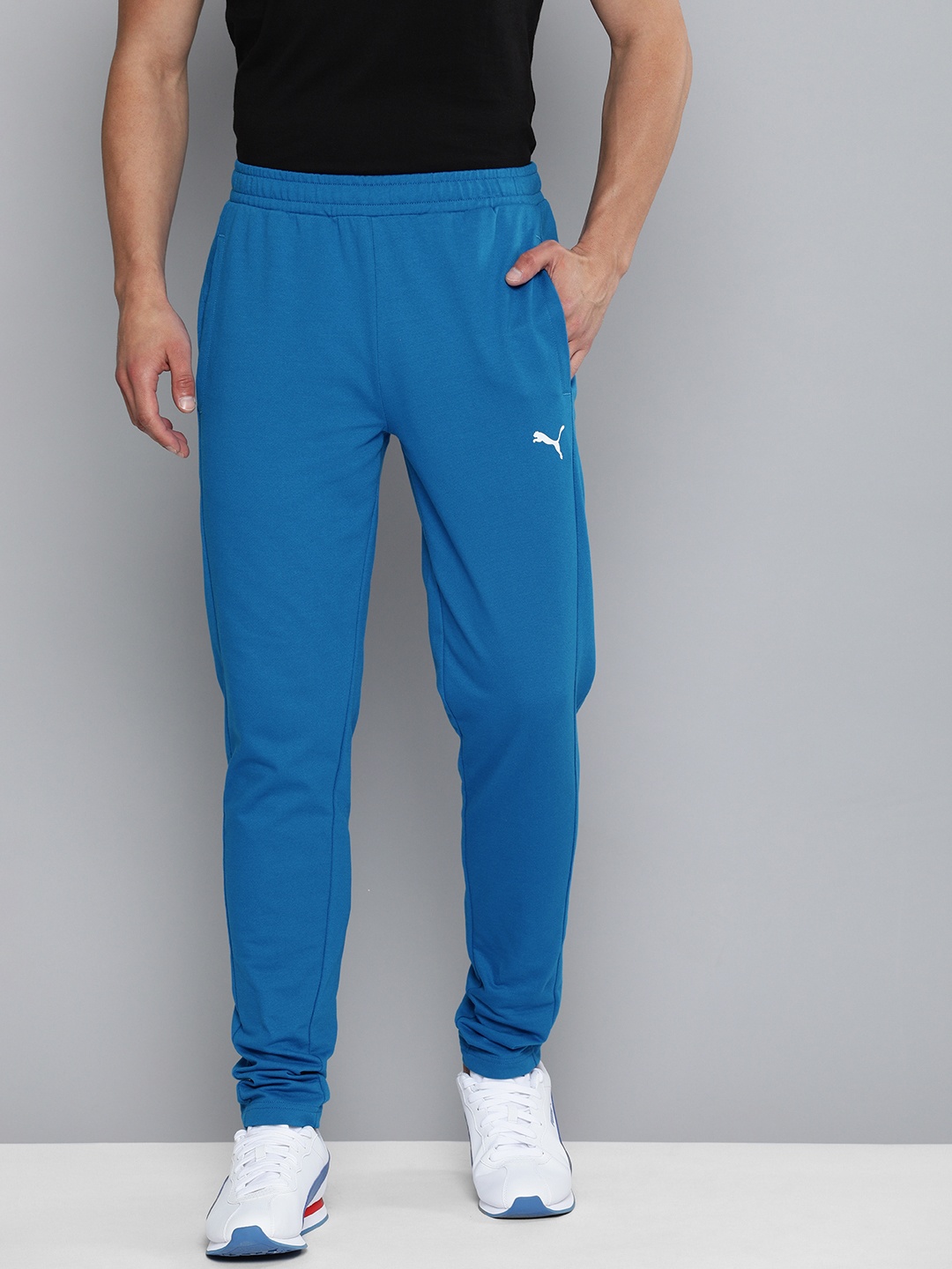 

one8 x PUMA Men Blue Solid Regular Fit VK Joggers