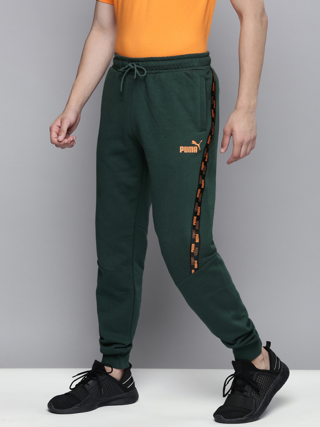 

Puma Men Green Solid POWER Knitted Joggers