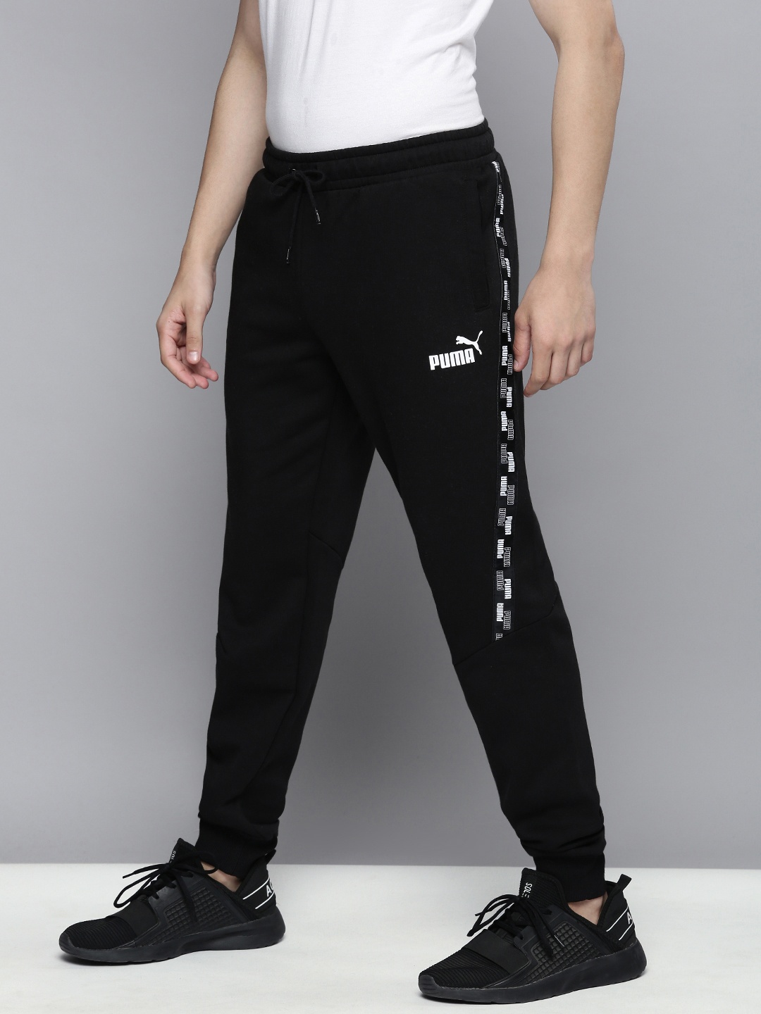 

Puma Men Black POWER Side Striped Joggers