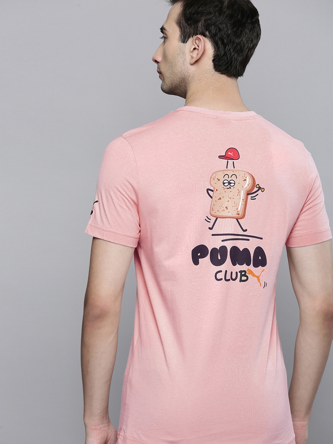 

Puma Men Pink Printed CLUB Graphic Pure Cotton T-shirt