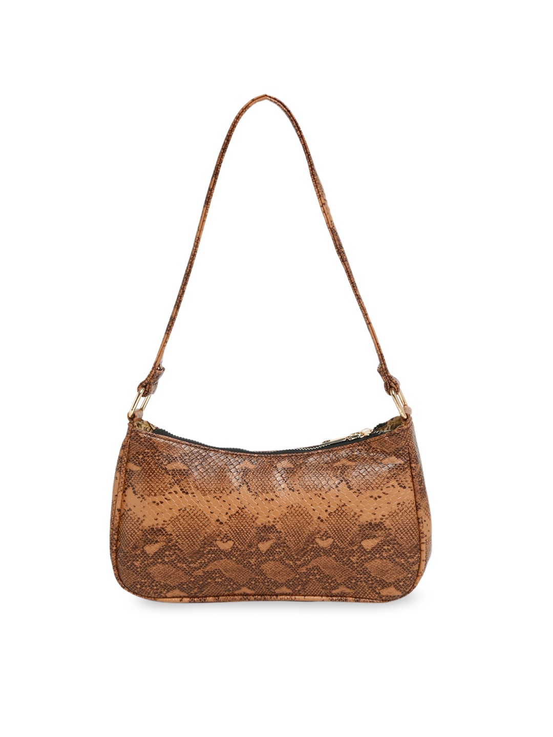 

Apsis Women Brown Animal Textured Structured Shoulder Bag
