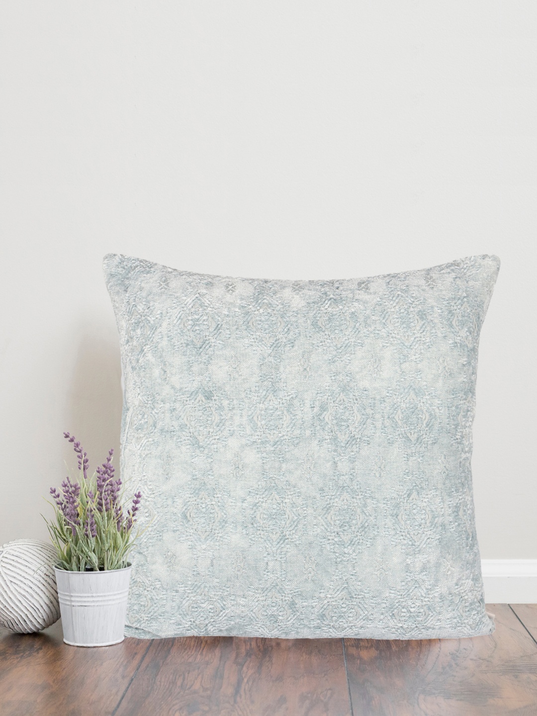 

Home Silver-Toned Square Cushion Cover