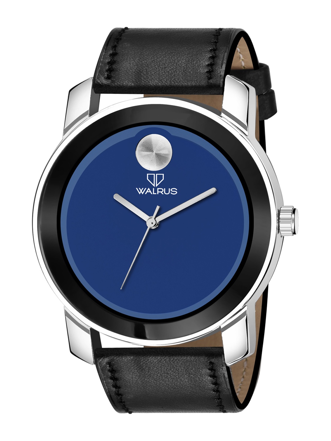 

Walrus Men Blue Brass Dial & Black Straps Analogue Watch WWTM-MOON-II-030207