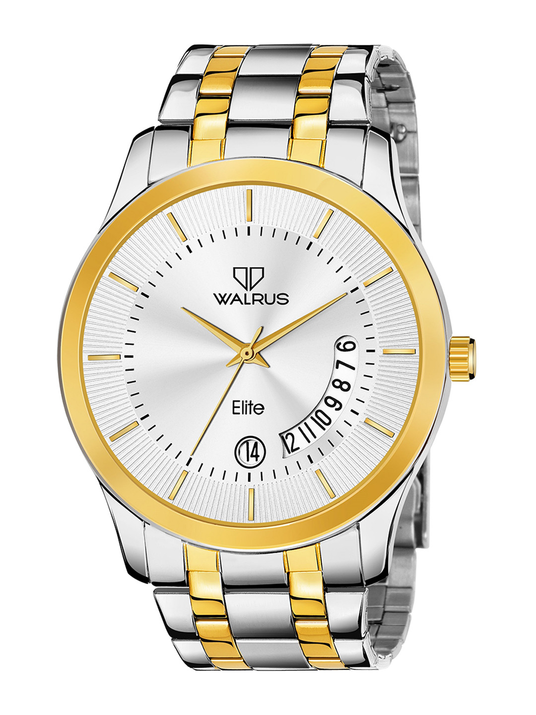 

Walrus Men Silver-Toned Brass Dial Analogue Watch WWTM-ELITE-XIII-07070606