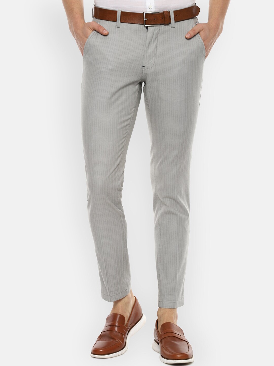 

Louis Philippe Sport Men Grey Slim Fit Trousers