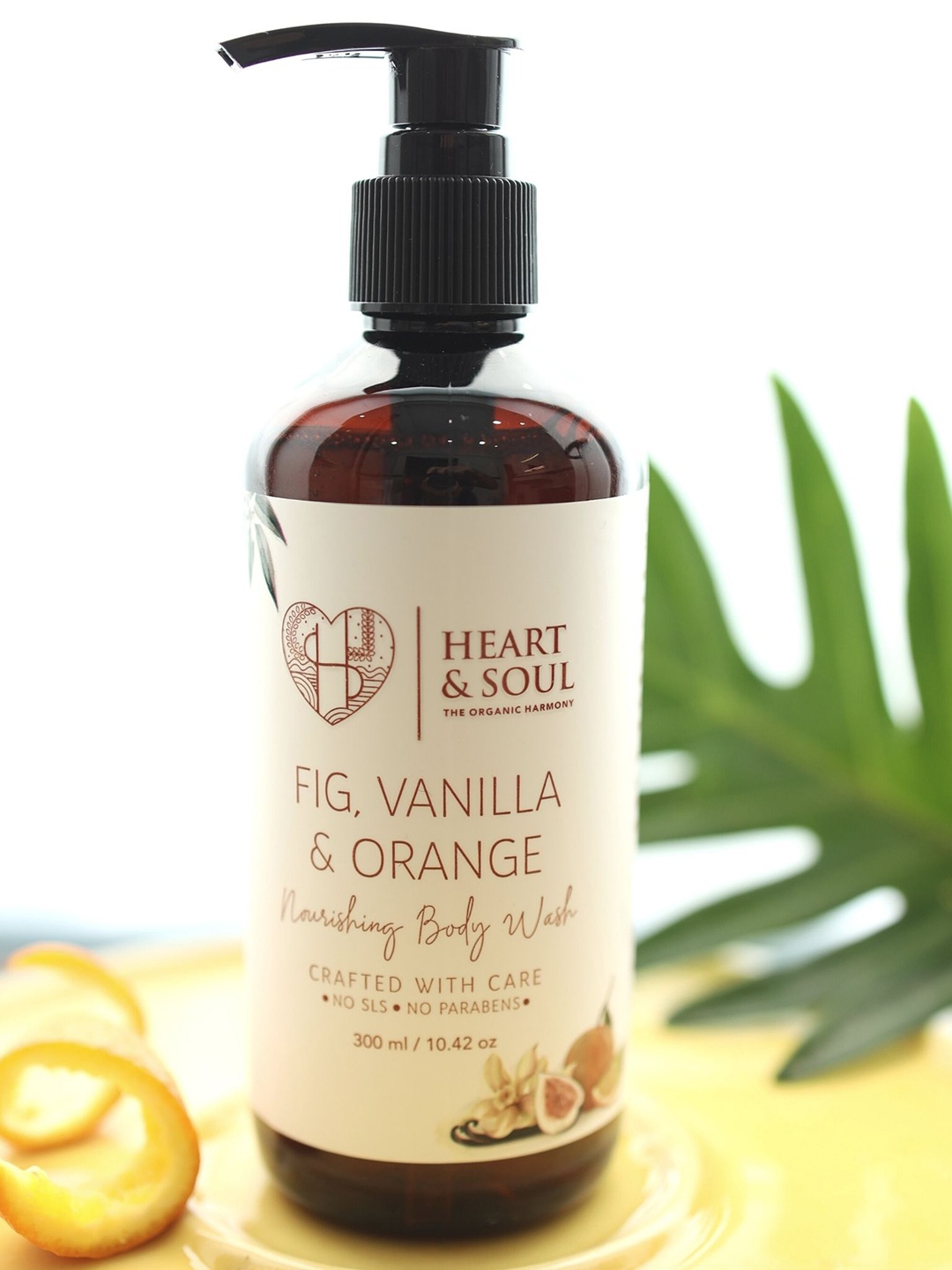 

HEART AND SOUL Fig, Vanilla and Orange Nourishing Body Wash 300ml, Transparent