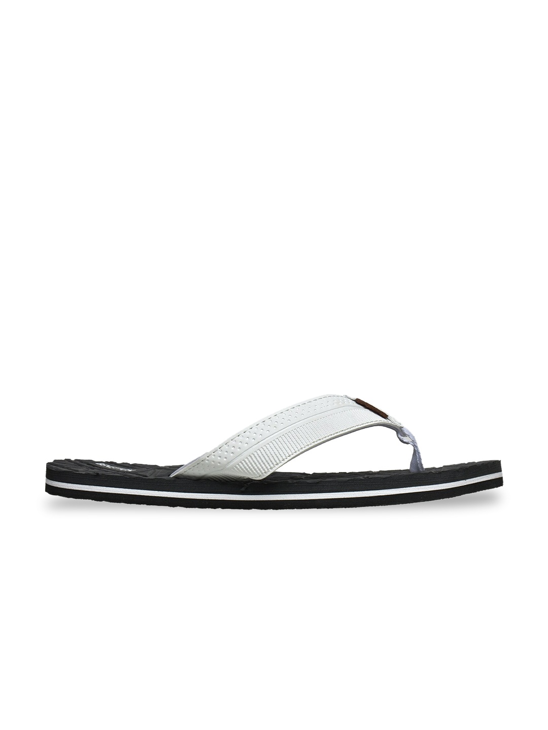 

United Colors of Benetton Men Black & Grey Rubber Thong Flip-Flops