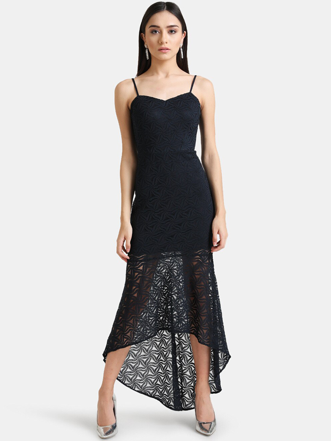 

Kazo Women Blue High-Low Maxi Dress