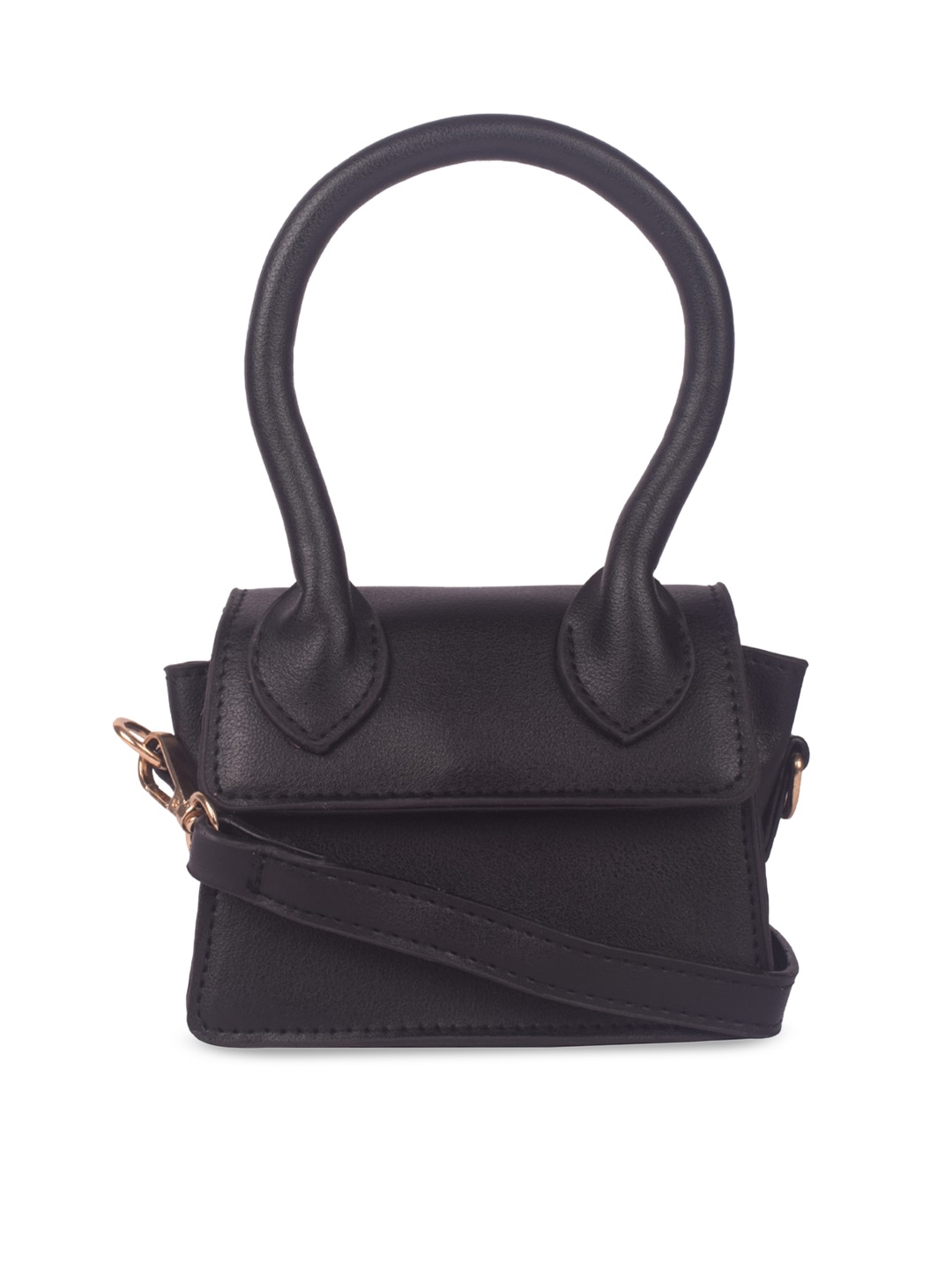 

Bagkok Black PU Structured Shoulder Bag